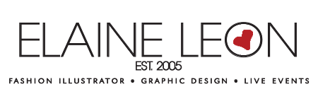 ELAINE LEON Event Fashion Illustrator Graphic Designer